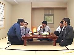 Japanese AV Model Sucking Plenty Cock while Getting Toyed