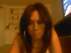 Beautiful Amateur Tranny On Webcam