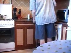 amateur couple fuck from kitchen to living room