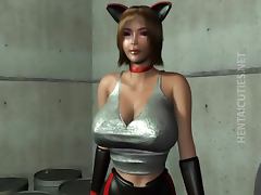 3D hentai slave gets pussy jizzed by a monster