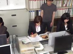 Slutty Aya Sakurai gets fucked hard in the office