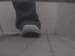 Public toilet cam scenes with amateur pussies closeups