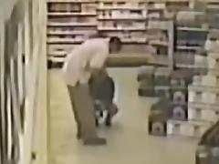 After hours employees at supermarket