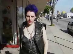 Chunky Pale Goth Punk Hooker Fucked Up Ass