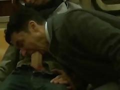 sucking huge cock on the train