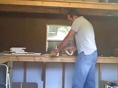 Fucking in the shed