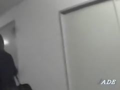 Wicked girl masturbates in the toilet in Japanese sex video