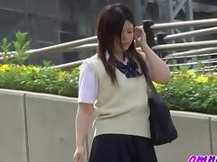 Hot Jap schoolgirls losing their pants to sharking