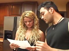 Tara Amorel the curly blonde gets fucked brutally