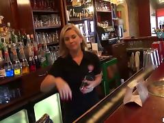 Passionate Rihanna Samuel gets fucked in a bar