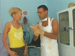 Cute Blonde With Small Tits Get Hardcore Fucked By Crazy Doctor