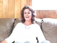 Horny Mature Whore With Big Natural Tits Masturbating On Couch