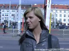 CZECH STREETS - Ilona takes cash for public sex