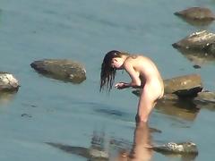 Sexy babes on the nudist beach