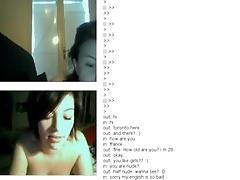 French lady showing stuff #Chatroulette