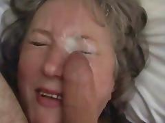 mature lady facial