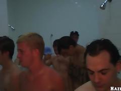 A guy gets ass fucked by the other one in a public shower