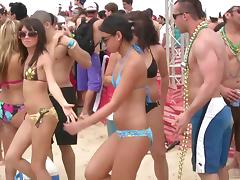 Drunk Babes Go Extremely Wild On A Beach Party Outdoors