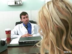 Devon gets her butt toyed and fucked from behind by a doctor