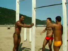 Gay Studs Get Horny In The Beach And End Up Fucking