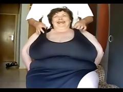 Huge tits massage